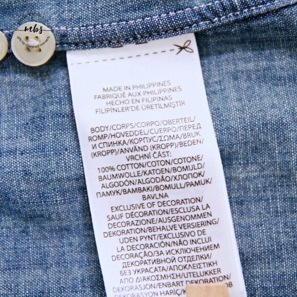 Polo Ralph Lauren Vintage Denim Chambray Pony Western Blaire Shirt Blue Men SP - Picture 6 of 7